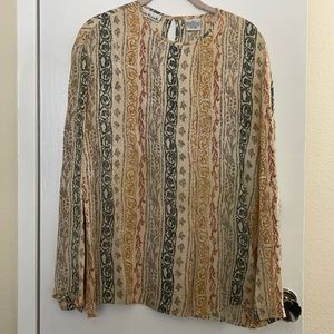 ANNE KLEIN II 100 % silk blouse